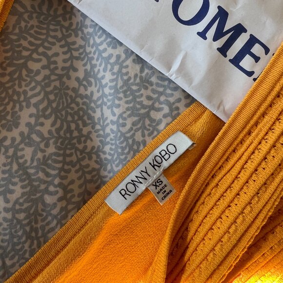 Ronny Kobo Jennifer Dress in Marigold XS - Picture 8 of 8